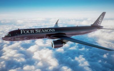 Black Four Seasons Plane